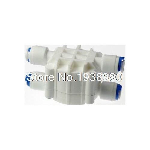 1PCS 1/4"Port Reverse Osmosis System Auto Shut Off 4 Way Valve For RO