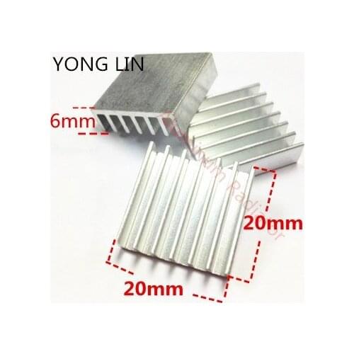 300PCS ic Heat sink Cooling 20*6-20mm Aluminum Heatsink Cooler For DDR VGA Computer