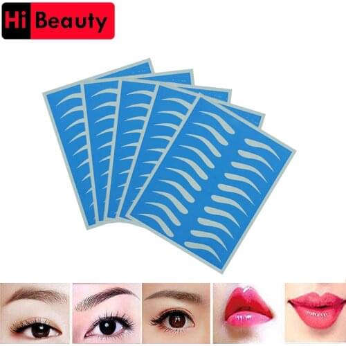 5pcs/lot Silicone Tattoo Training Skin Permanent Makeup Eyebrow Tattoo Practice Skin Fake Practice Skin For Microblading Tattoo