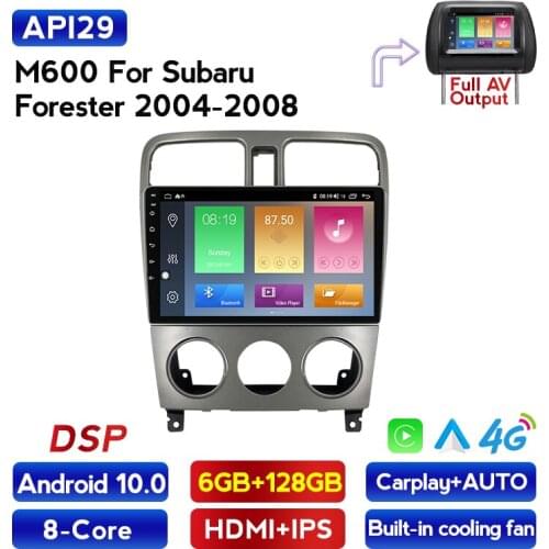 Android 10 For Subaru Forester Spoiler 2004 2005 2006 2007 2008 Radio Multimedia Video Player Navigation GPS DSP Stereo