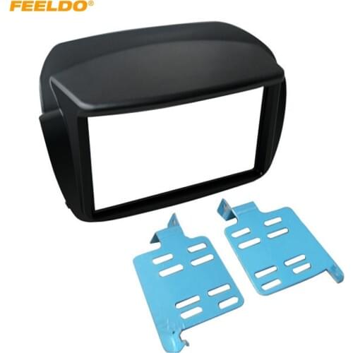 FEELDO Car 2Din Radio Fascia Frame for FIAT Doblo/OPEL Combo Tour(D) Stereo DVD Audio Panel Dash Installation Trim Kit #AM5202