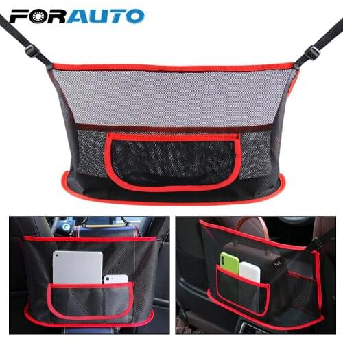 Car Net Pocket Universal Sundries Storage Bag Handbag Holder Seat Back Mesh Organizer Net Bag Barrier of Back Seat Auto Storage