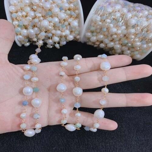 Fashion Woman Beads Chain, 18K Gold Handmade Beads chain,Bracelet Necklace findings,5m/lot Factory wholesale Long Chain