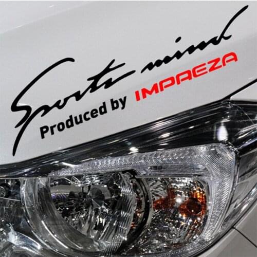 Customization Sports Mind Stickers On Car Lamp Eyebrow Car-Styling For impreza Car Accessories