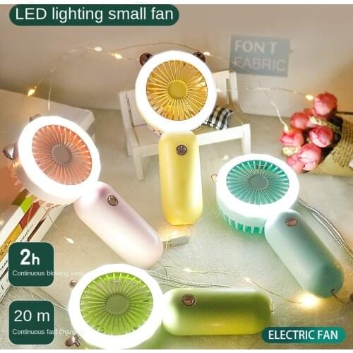 OIMG New Pattern Pocket Usb Charge Silent Mini Hold 3 Speeds Student Indoor Outdoors Portable Small Air Cooler Ventilador Fans