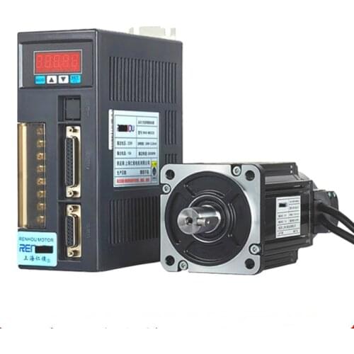 400W CNC AC Servo Motor Driver Kit 80ST-M0133 1.27Nm 3000rpm 80mm 220VAC + AASD-15A 220V Driver With 3M Encoder + motor cable