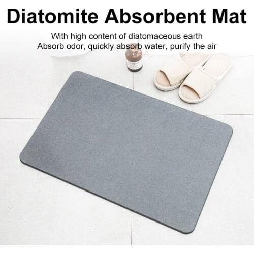Diatoma foot mats non-slip bathroom absorbent mats quick drying diatom mats