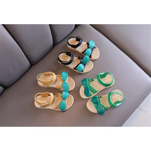 2021 Summer Girls Sandals New Little Princess Cchildrens Shoes Nnon-slip Soft Bottom Baby Casual Sandals Beach Shoes Тапочки