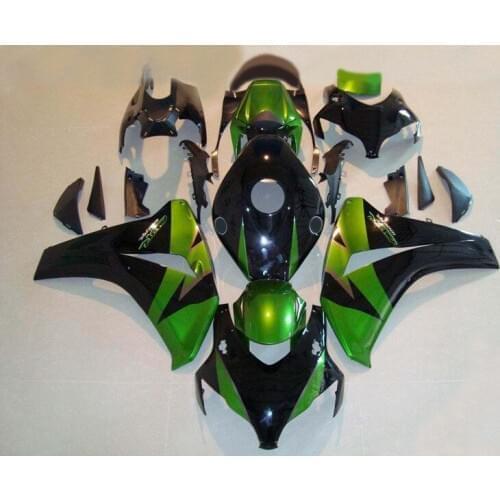 Injection mold Fairing kit for HONDA CBR1000RR 08 09 10 11 CBR 1000RR 2008 2009 2011 ABS green black Fairings set+7gifts HH10