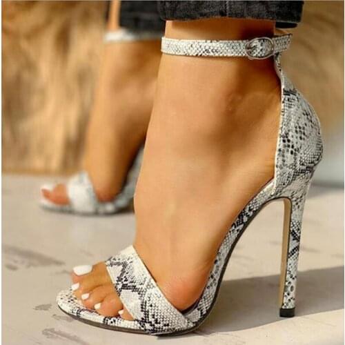 2021 New Sandals Mujer Sapato Feminino Women Summer Pumps Shoes Woman Pu Leather Thin High Heels Party Slides Sandalias