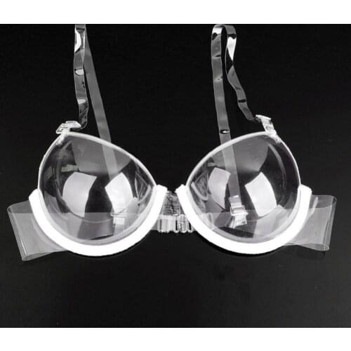 Transparent Plastic 3/4 Cup Clear Strap Invisible Bra Womens Underwear Comfortable Bra Push Up Bras Health Care