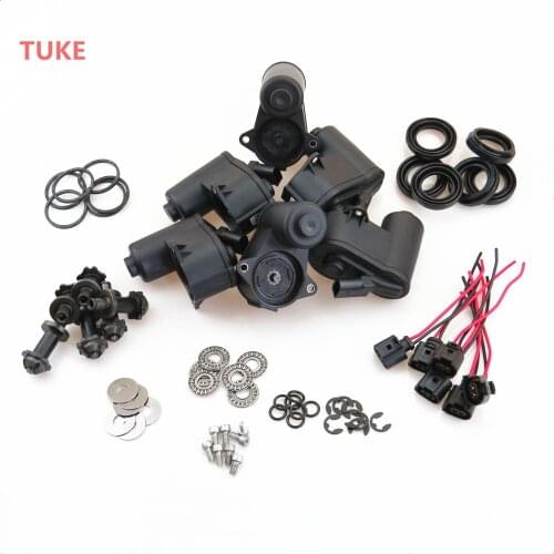 RWSYPL 10 Set Car Rear Electronic Parking Brake Cylinder Motor & Screw Kit + Plug Cable For Passat B6 Tiguan 32332267 32326315