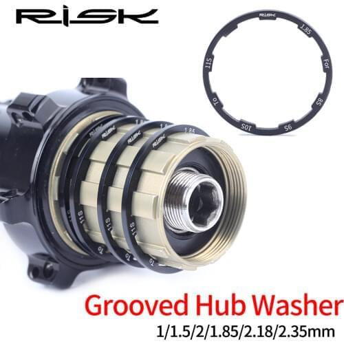 RISK MTB Bike Hub Spacers Road Bicycle Bottom Bracket Washer For Grooved Type Hub Flywheel Cassette Gasket 10S 11 Speed Adapter