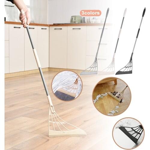Magic Wiper Broom Wipe Squeeze Silicone Mop for Wash Floor Clean Tools Windows Scraper Pet Hair Non-Stick Sweeping and Kitchen