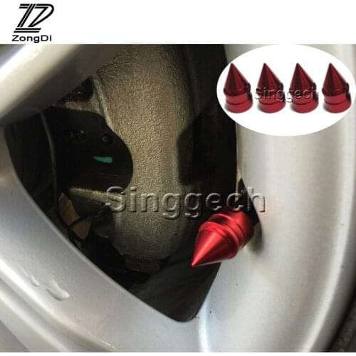 ZD 4pcs Car Tower Shape Tyre Valve Cap Covers for Mini Cooper Volkswagen VW Polo Passat B6 B7 B8 Golf 4 5 6 7 Touareg Bora 2017
