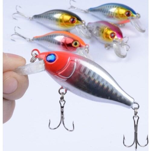 1Pcs 7.5cm/11g Rock Crankbait Crank Fishing Lure Baits Artificial Hard Laser Peche Leurre Jig Tackle Wobblers For Pike Fishing