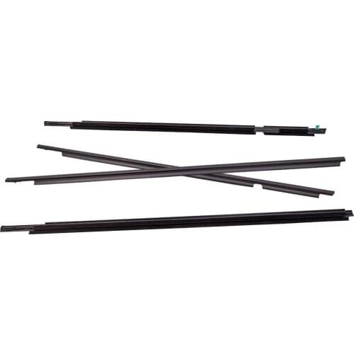 4Pcs Door Glass Seal Weather Strips FOR TOYOTA Landcruiser PRADO 120 GX470 03-09