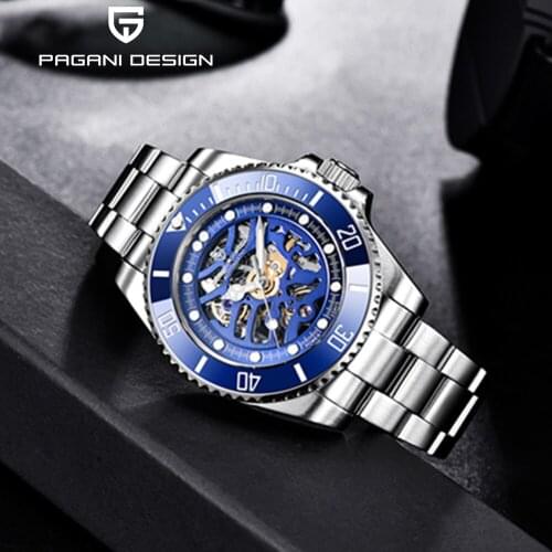 Pagani Design 2021 New Top Brand Watch Mens Stainless Steel Automatic Mechanical Watch Men Waterproof Luxury Watch Reloj Hombre
