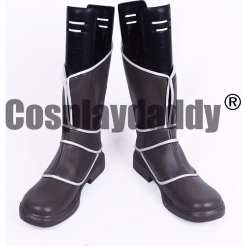 Fire Emblem Awakening Thief Gaius Game Black Cosplay Shoes Boots S008