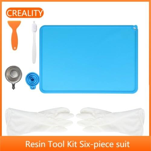 Creality Official 3D Printer Parts Resin Tool Kit with Six-piece Suit for General Resin Printing