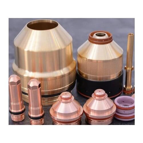 KJELLB CNC plasma cutting machine 130a electrode 25pcs 220181 + Nozzle 25pcs 220182 + shield 10pcs 220183 total 60pcs