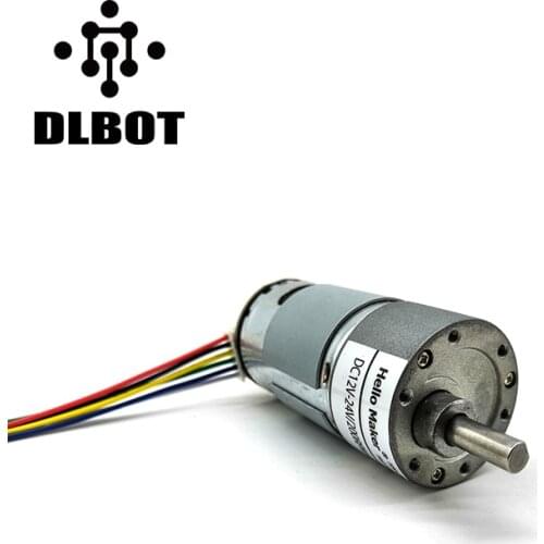 HM-GM37-545 motor 12V 24VDC geared motor with Hall sensor,measure speed ,ros develo arduino stm32