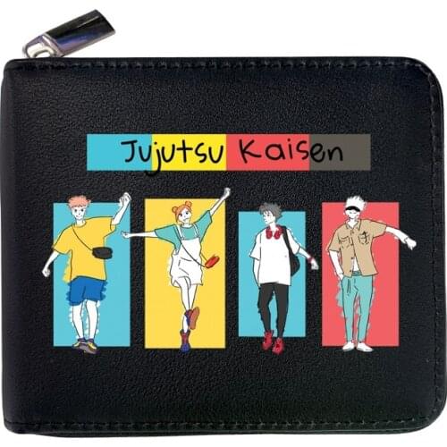 Jujutsu Kaisen Wallet Gojo Satoru Itadori Yuji Short Wallets Purse High Quality PU Leather anime Notecases 20 Types
