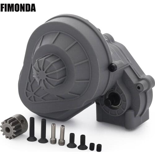 FIMONDA 32P Gearbox with Pinion Transmission Gear Set Assembled for 1/10 RC Crawler Car Axial SCX10 90047 90104 Upgrade Parts