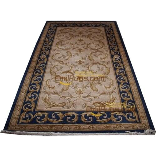 Rug runner for living room french About machine made Thick Plush Savonnerie 8568A 129-204 gc85savyg28