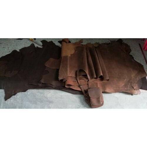 Leather piece Genuine Natural Leather Craft for DIY Leather Craft Belt Knife Handle Material Leather Fabric
