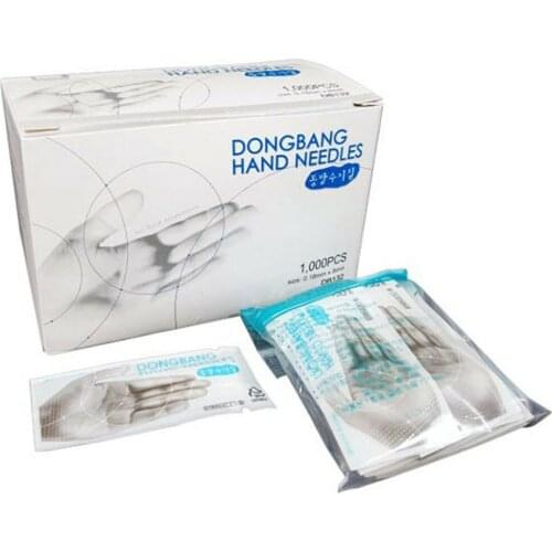 DongBang Disposable Acupuncture Hand Medical 0.18x8mm Needles 1000pcs(10 SETS X 100PCS)-MADE IN KOREA