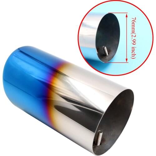 Fit For Silencer 51mm-68mm Diameter Universal Accessories Car Tail Exhaust Muffler Rear Pipe Tailpipe Tip