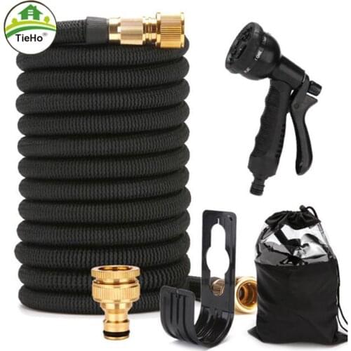 25Ft-75Ft Garden Hoses Pipe Upgraded Retractable Pipe High Pressure Car Wash Hose With Spray Gun Garden Watering Water Hose