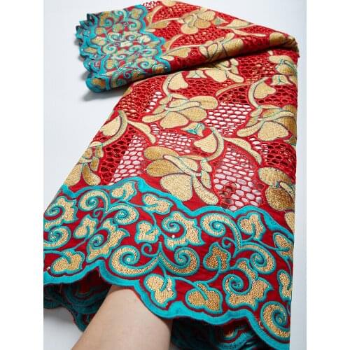 Swiss Voile In Switzerland African Lace Fabric Embroidery Cotton Lace With Stones African Swiss Lace Fabric For Dress