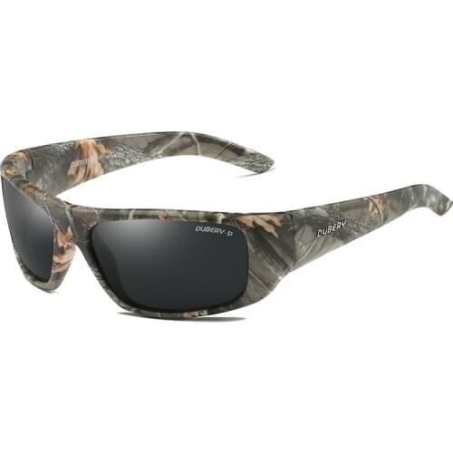 Sports Cycling Polarized Sunglasses Camo Men UV 400 PC Frame Outdoor Driving Camping Fishing Eyewear Glasses with case