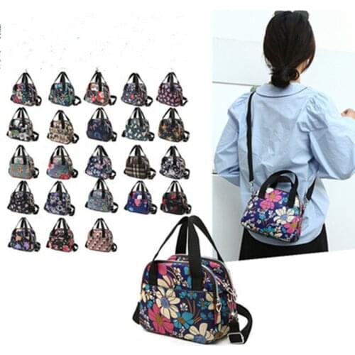 Handbag Messenger bag 2021 new ladies casual Korean printing nylon large capacity shoulder bag middle-aged mother hand bag