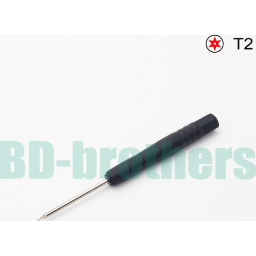 T2 Screwdriver Black 83mm Hex Torx Screw Drivers Open Tool for Hard Disk Circuit Board Phone Opening Repair 2000pcs/lot