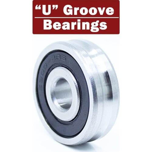 Outer Ring With U-groove Bearing 5*16*5 mm 10PCS Wire Cable Pulley Bearing Walking Heavy Pulley Crane U Groove Wheel Bearings