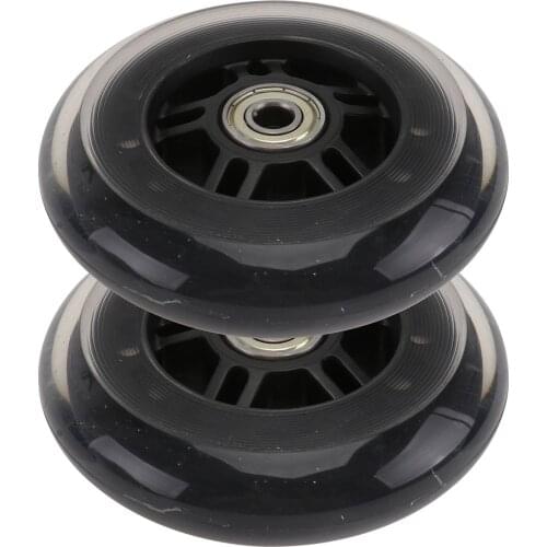 1 Pair Scooter Wheels Mute Replacement Wheels For Luggage Suitcase Baby Swing Car