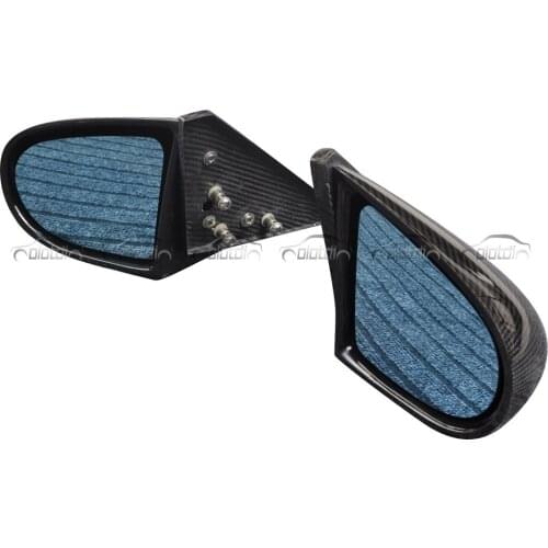 OLOTDI Carbon Fiber Rear View Mirror with Lens for Honda CRX 1988-1991 Auto Tuning Car Parts
