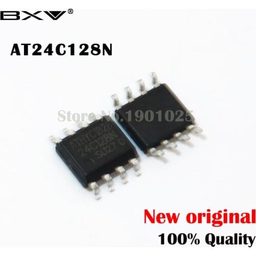 10PCS free shipping AT24C128N 24C128N 24C128 AT24N128 SOP-8 new original