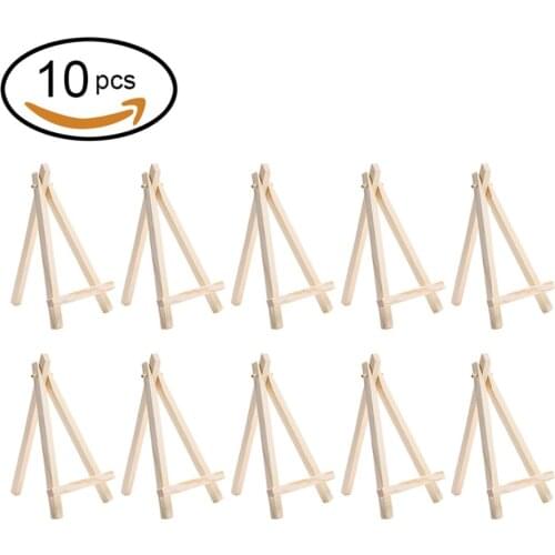 10pcs Mini Artist Wooden Easel Wood Wedding Table Card Stand Display Holder For Party Decoration