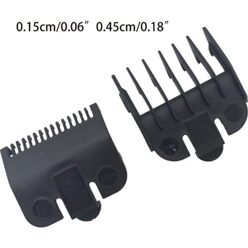 2pcs 1.5mm 4.5mm Barber Shop Styling Guide Comb Hair Trimmer Clipper New Hot