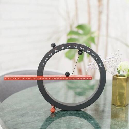 2021 Creative Magnetic Ball Wall Clock Perpetual Wall Calendar Novelty Home Decor European Style Living Room Bedroom Ornaments