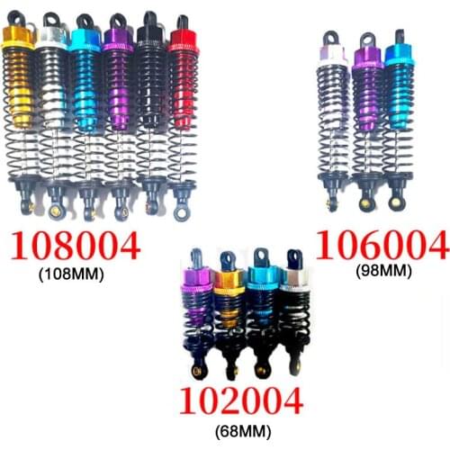 2pcs Aluminum Alloy 102004 106004 108004 Shock Absorber 68mm/98mm /108mm for HSP 94188 94166 94122 RC Car 1/10 On-Road Monster