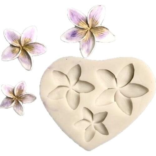 3 pcs Flowers Silicone cake mold Fondant Chocolate Mold
