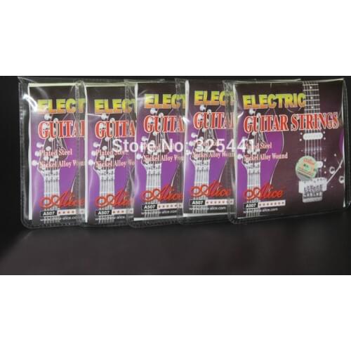 5 Sets Alice A507 Great Tone Plated Steel Nickel Alloy Wound Long Life Electric Guitar Strings (009-042) (010-046)