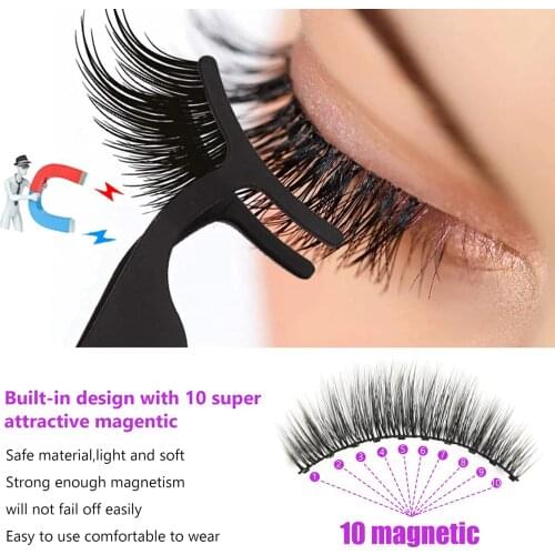 5d Magnetic Eyelashes Lashes Magnetic Eyelashes Natural Look Eyeliner Kit 2 Tubes Magnetic Eyeliner 5 Pairs Magnetic Eyelashes