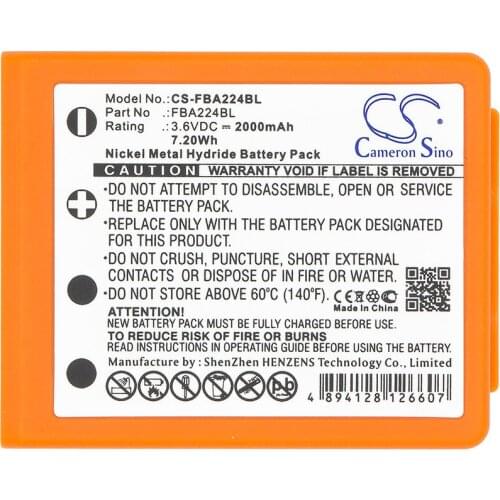 Cameron Sino 2000mAh Battery BA223000 for HBC Radiomatic Keynote,Linus 4,Micron 4,Micron 5,Micron 6,Micron 7,Quadrix, Vector Pro