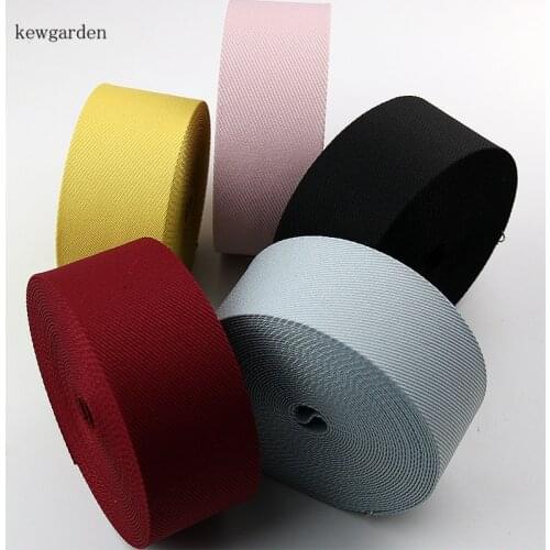 Kewgarden Twill Fabric Layering Cloth Ribbons 50mm 25mm 10mm Handmade Tape DIY Brooch Hair Bow Satin Ribbon Riband 8 Meters